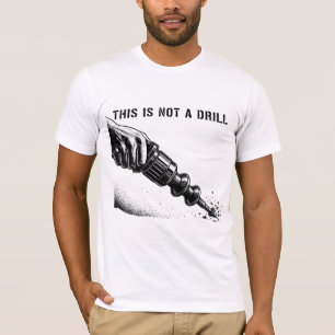 T-shirt Ceci n'est pas un foret, un jeu de mots amusant su