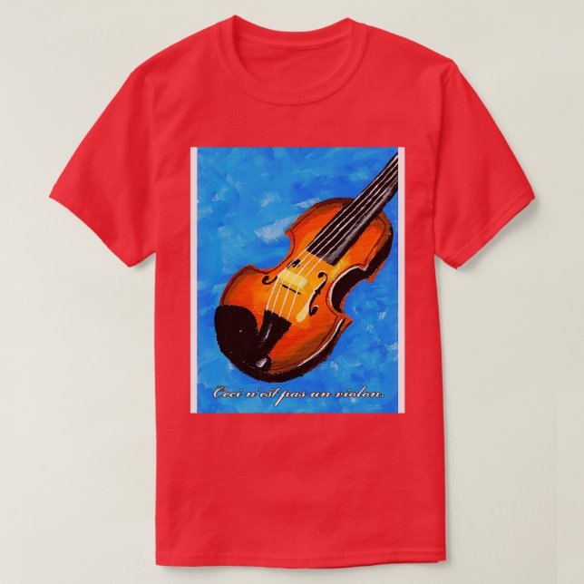 T-shirt Ceci nest pas un violon Graphic (Design devant)