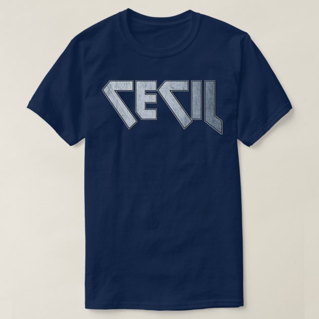 T-shirt Cecil métallique lourd (Design devant)