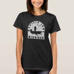 T-shirt Cecilia Lake Fishing Michigan