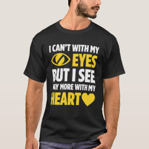 T-shirt Cécité pour les aveugles Personne aveugle Braille