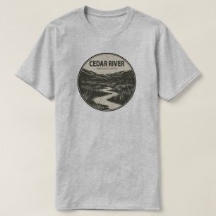 T-shirt Cedar River National Grassland Stream