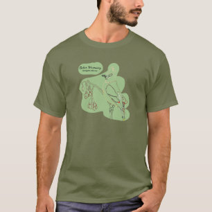 T-shirt Cèdre Cèdre Cèdre - Fatigue Vert - Plein avant