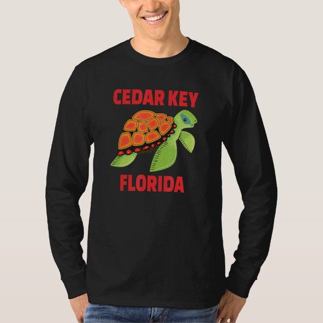 T-shirt Cèdre Key Florida Sea Turtle (Devant)