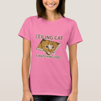 T-shirt Ceiling Cat vous regarde !
