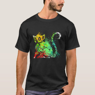 T-shirt Ceinture à queue Lemur Madagascar mignon Lemurs