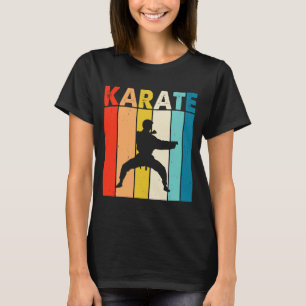 T-shirt Ceinture de karaté rétro Silhouette de karaté Arts