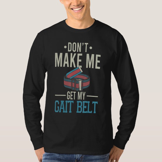 T-shirt Ceinture de marche PTA PT Physique   Physiothérape (Devant)