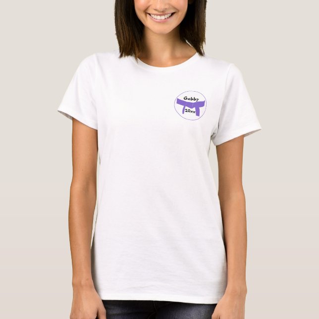 T-shirt Ceinture de pourpre d'arts martiaux (Devant)