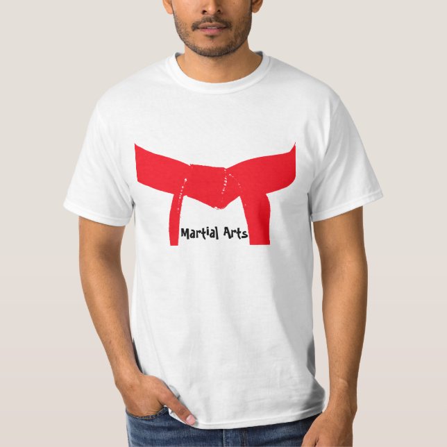 T-shirt Ceinture de rouge d'arts martiaux (Devant)
