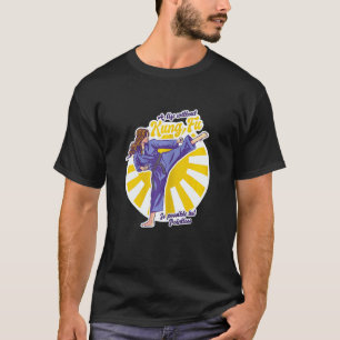 T-shirt Ceinture noire de formation de Kung Fu drôle pour