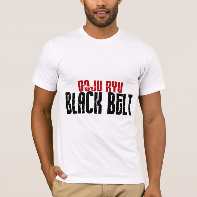 T-shirt Ceinture noire de Goju Ryu (Devant)