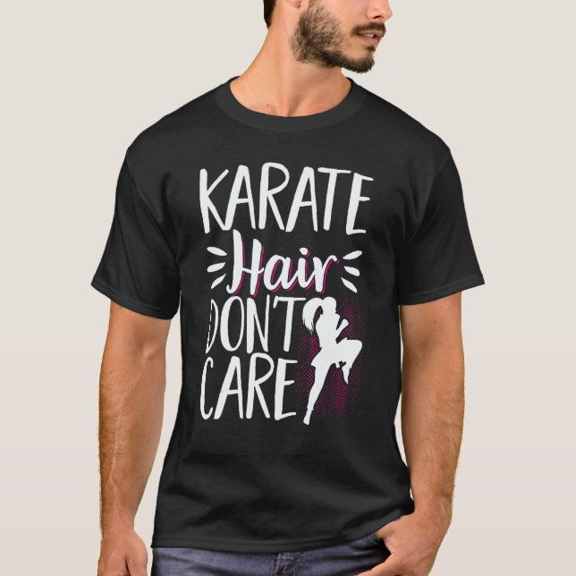 T-shirt Ceinture noire de karaté Gi uniforme Karaté Cheveu (Devant)