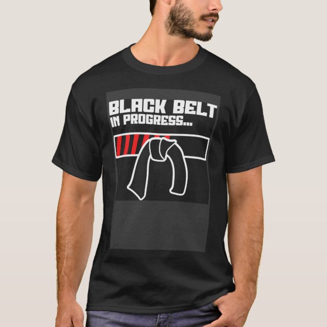 T-shirt Ceinture noire en cours Jiu Jitsu (Devant)
