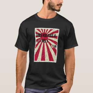 T-shirt Ceinture rouge de karaté jeunesse
