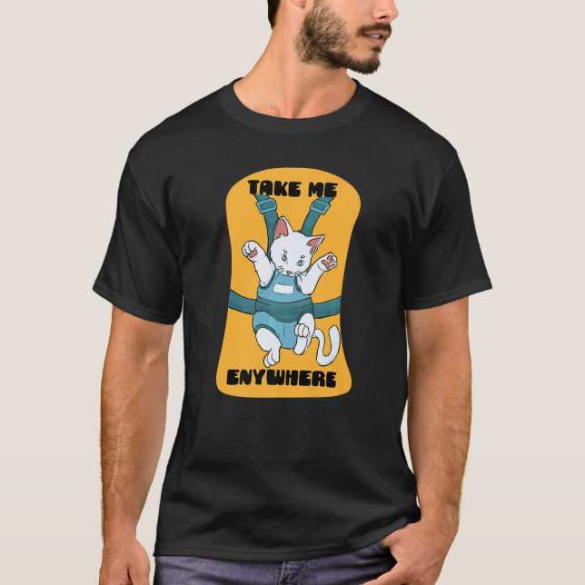 T-shirt ceintures chat chaton mignon partout (Devant)