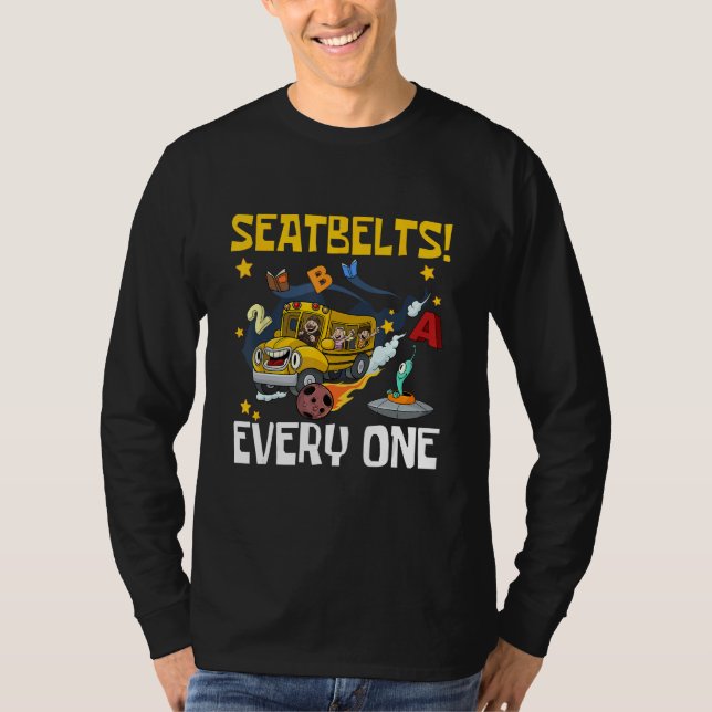 T-shirt Ceintures de sécurité pour tous  Conducteur d'auto (Devant)