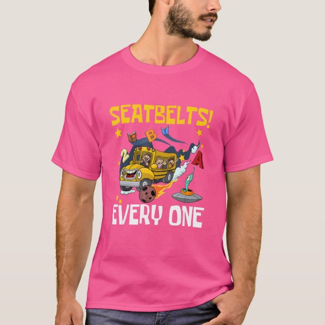 T-shirt Ceintures De Sécurité Tout Le Monde Conducteur De  (Devant)