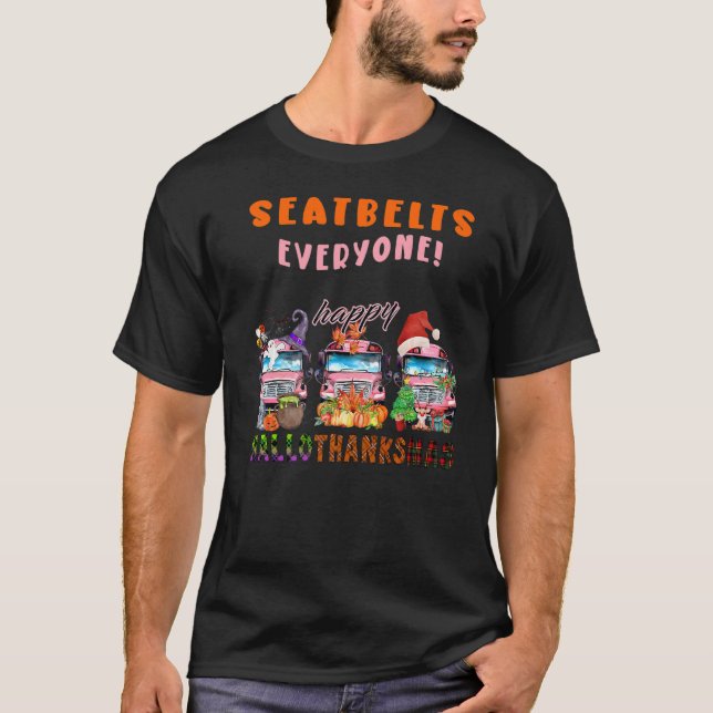 T-shirt Ceintures de sécurité Tout le monde heureux Hallot (Devant)
