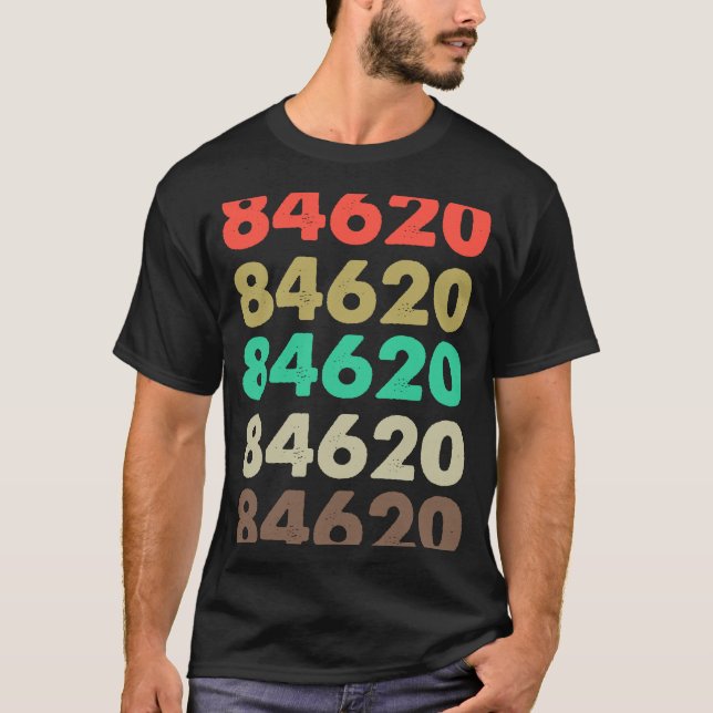 T-shirt Cela Dit 84620 Retro Code postal Code postal 84620 (Devant)