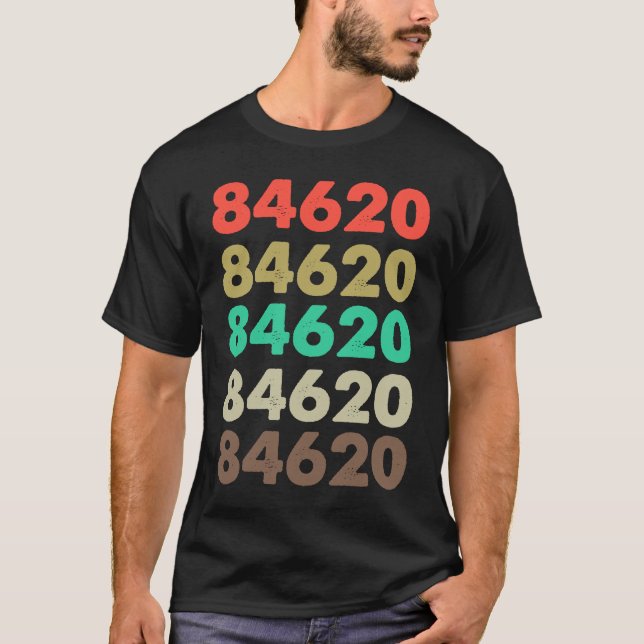 T-shirt Cela Dit 84620 Retro Code postal Code postal 84620 (Devant)