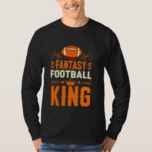 T-shirt Cela dit Fantasy Football King - Football Couronné