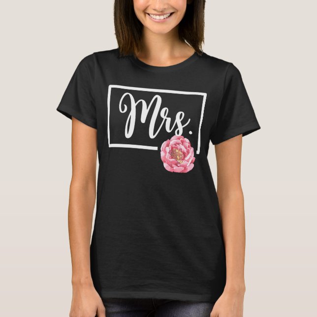 T-shirt Cela dit Mme Fleur Mariage Enterrement de Vie de J (Devant)