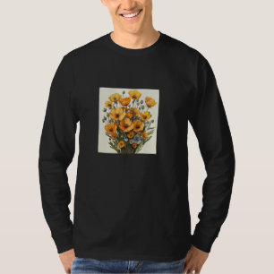 T-shirt Celandine Bouquet Floral Pastel Couleurs Graphique
