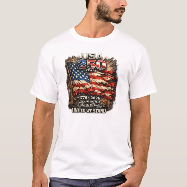T-shirt Célébrant 250 Ans   (Devant)