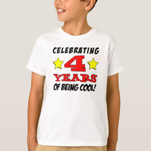 T-shirt Célébrant 4 ans d'être frais