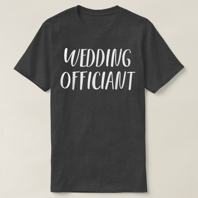 T-shirt Célébrant de mariage Ministre ordonné sur Internet (Design devant)