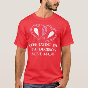 T-shirt Célébrant l'anniversaire de mariage de la meilleur