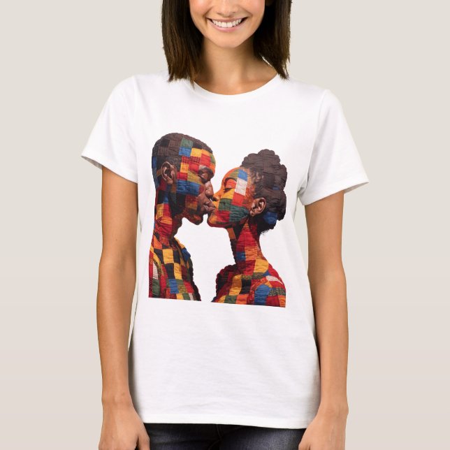 T-shirt célébrant l'art du quilting (Devant)