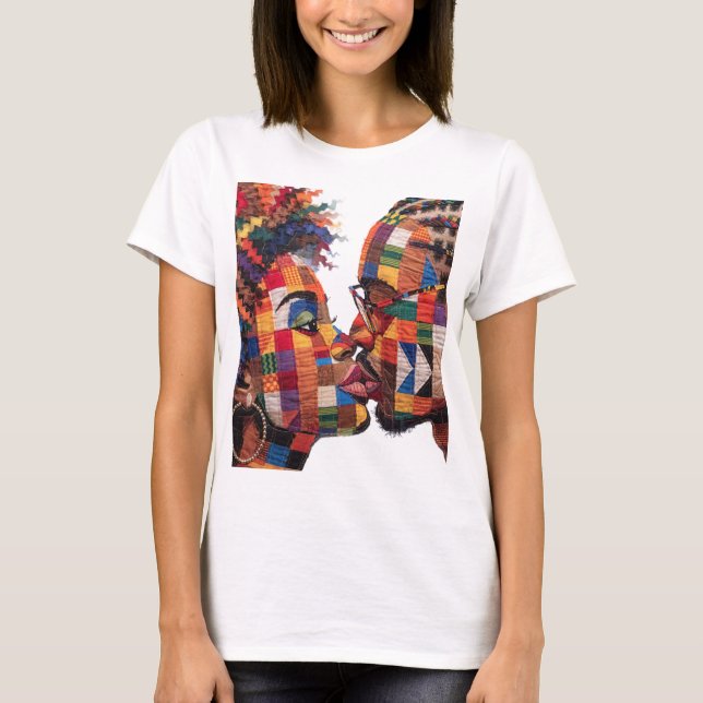 T-shirt célébrant l'art du quilting (Devant)