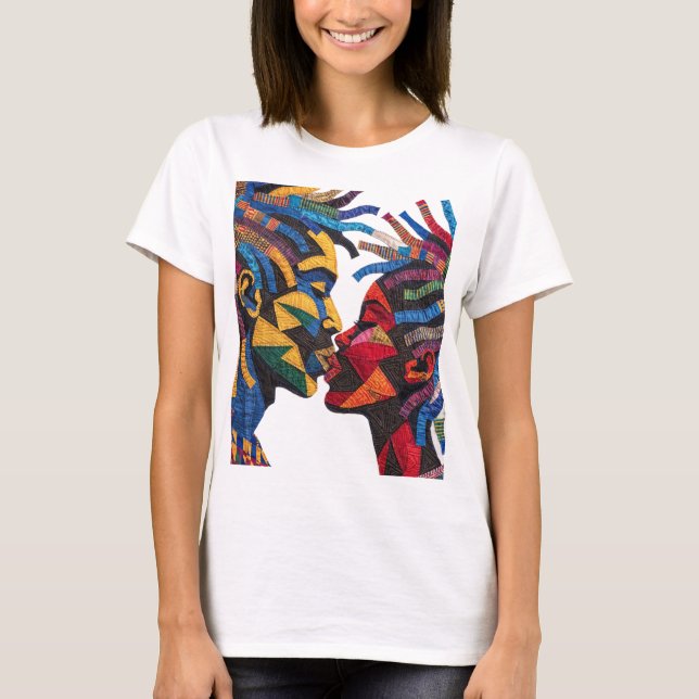 T-shirt célébrant l'art du quilting (Devant)