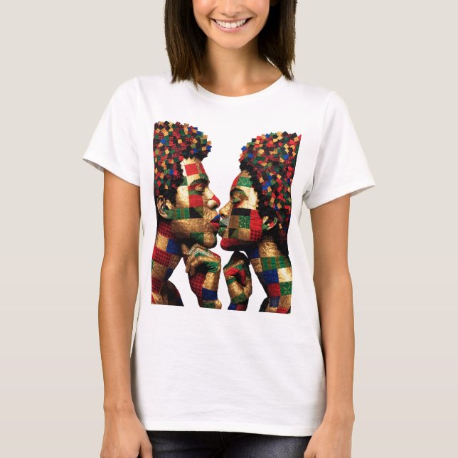 T-shirt célébrant l'art du quilting (Devant)