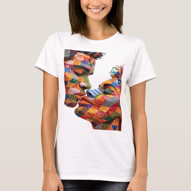 T-shirt célébrant l'art du quilting (Devant)