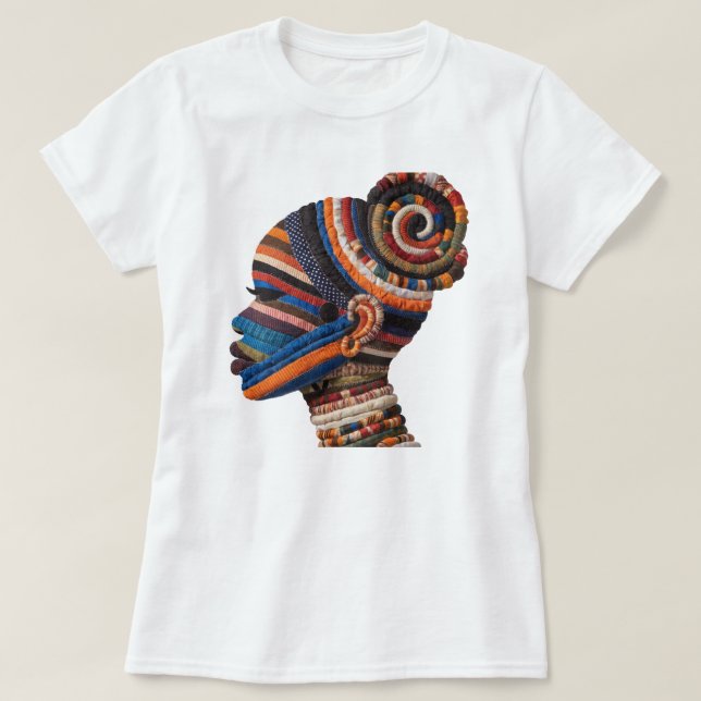 T-shirt célébrant l'art du quilting (Design devant)