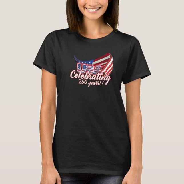 T-shirt célébrant les 250 ans d'indépendance des É (Devant)