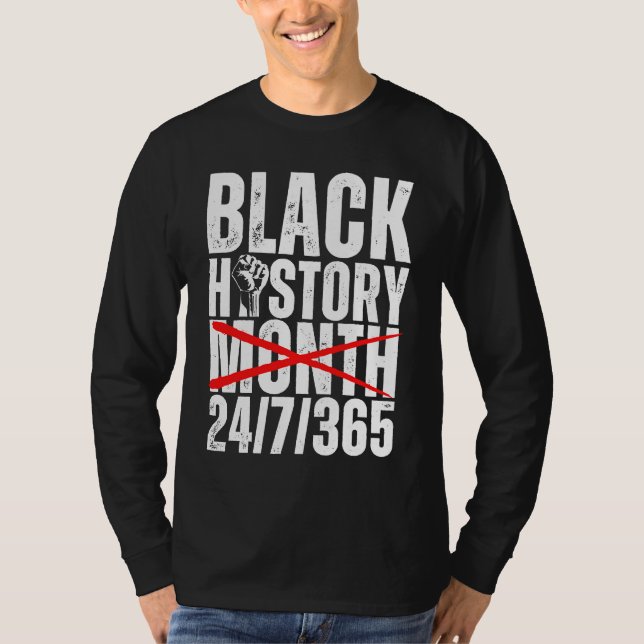 T-shirt Celebrate Black History Month 247 African American (Devant)