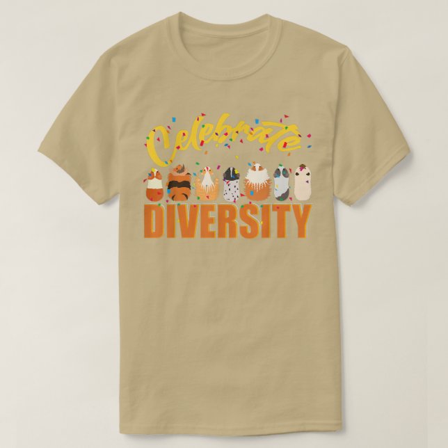 T-shirt Celebrate Diversity Cute Diversity Environment (Design devant)