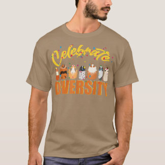 T-shirt Celebrate Diversity Cute Diversity Environment