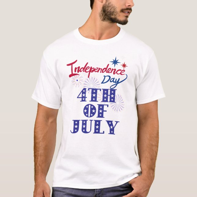 T-shirt Celebrate Independence Day in Style (Devant)