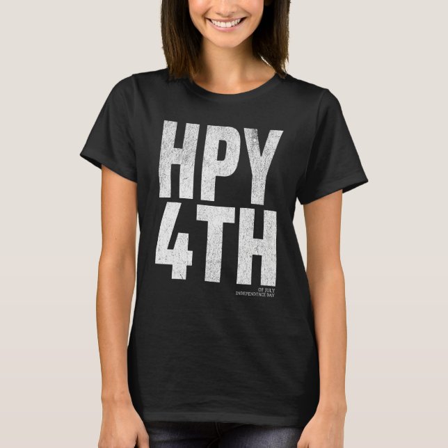 T-shirt Celebrate Independence Day with July 4 Happy 4th F (Devant)