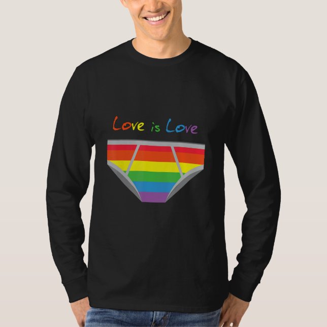 T-shirt Celebrate Love with Our Pride Flag Boxer (Devant)