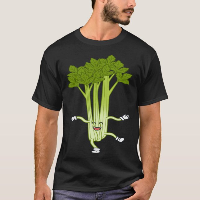 T-shirt Celebrate the Celery Ironic Food Quote Vegetables (Devant)