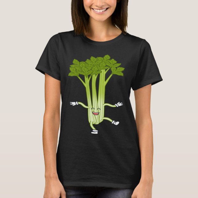 T-shirt Celebrate the Celery Ironic Food Quote Vegetables (Devant)
