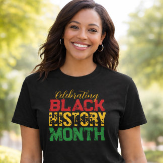 T-shirt Celebrating Black History Month Typography