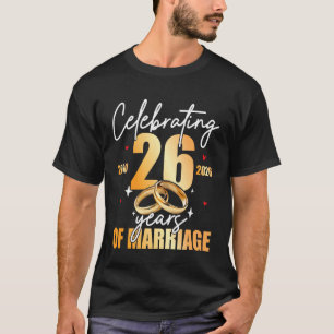 T-shirt Célébration 2000 26e 26 Ans d'anniversaire de mari