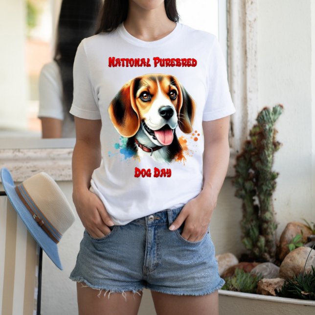 T-shirt Célébration beagle : Journée nationale du chien de (Créateur téléchargé)